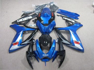 Carenado Moto GSXR 600 K6 2006-2007 - Azul Negro Blanco