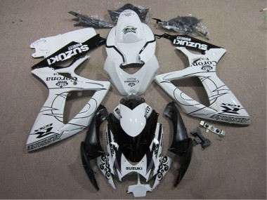 Carenado Moto GSXR 600 K6 2006-2007 - Blanco Negro Corona Extra