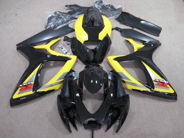 Carenado Moto GSXR 600 K6 2006-2007 - Negro Amarillo