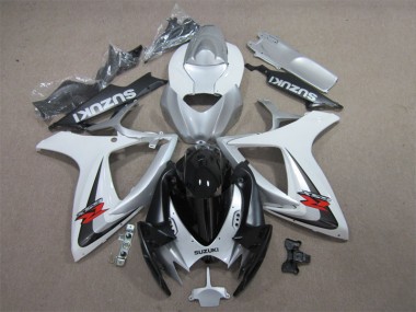 Carenado Moto GSXR 600 K6 2006-2007 - Negro Blanco