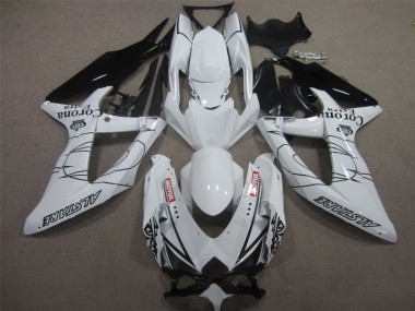 Carenado Moto GSXR 600 K8 2008-2010 - Blanco Negro Corona Extra Motul