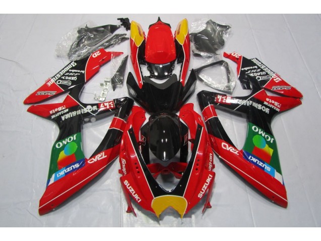 Carenado Moto GSXR 600 K8 2008-2010 - Rojo Negro Jomo