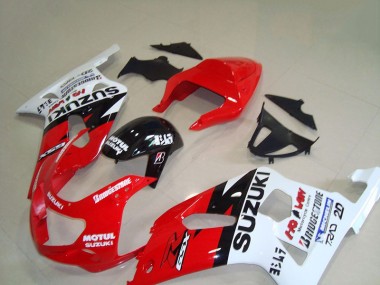 Carenado Moto GSXR 750 K1 K2 K3 2001-2003 - Rojo Blanco Motul