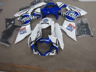 Carenado Moto GSXR 750 K11 2011-2021 - Blanco Lucky Strike Motul