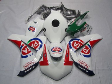 Carenado Moto & Plástico CBR 1000 RR 2008-2011 - Blanco Rojo PATA