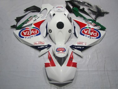 Carenado Moto & Plástico CBR 1000 RR 2012-2016 - Rojo Blanco PATA