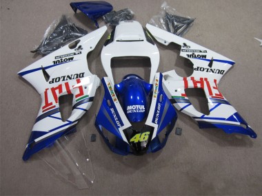 Carenado Moto R1 1998-1999 - Azul Blanco Motul Dunlop 46
