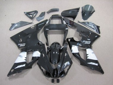 Carenado Moto R1 1998-1999 - Negro Blanco Calcomanía