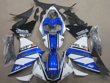 Carenado Moto R1 2000-2001 - Azul Blanco Azul Blanco ENEOS