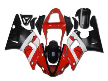 Carenado Moto R1 2000-2001 - Rojo Blanco Negro