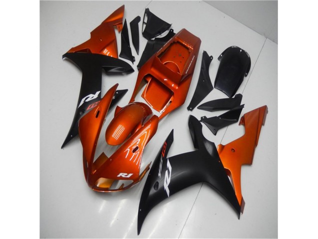 Carenado Moto R1 2002-2003 - Naranja Negro Carenado Moto R1 2002-2003 - Naranja Negro
