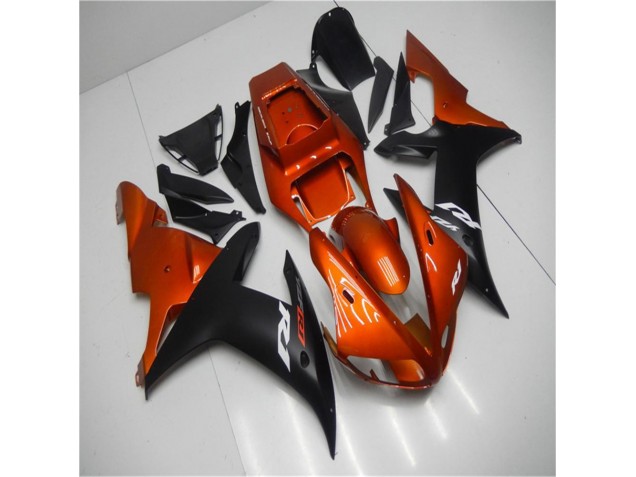 Carenado Moto R1 2002-2003 - Naranja Negro Carenado Moto R1 2002-2003 - Naranja Negro