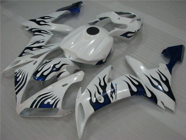 Carenado Moto R1 2004-2006 - Blanco Azul Llama Carenado Moto R1 2004-2006 - Blanco Azul Llama
