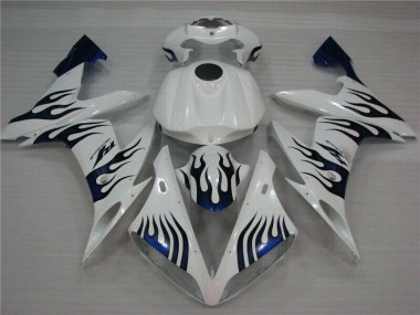 Carenado Moto R1 2004-2006 - Blanco Azul Llama