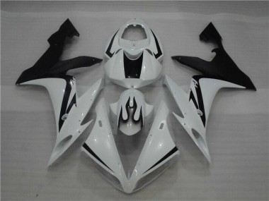 Carenado Moto R1 2004-2006 - Blanco Negro Llama