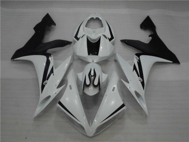 Carenado Moto R1 2004-2006 - Blanco Negro Llama