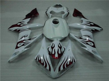 Carenado Moto R1 2004-2006 - Blanco Rojo Llama