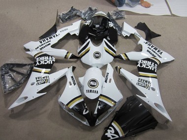 Carenado Moto R1 2004-2006 - Negro Blanco Lucky Strike