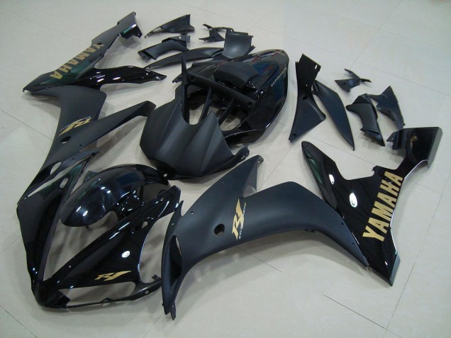 Carenado Moto R1 2004-2006 - Negro Mate Oro