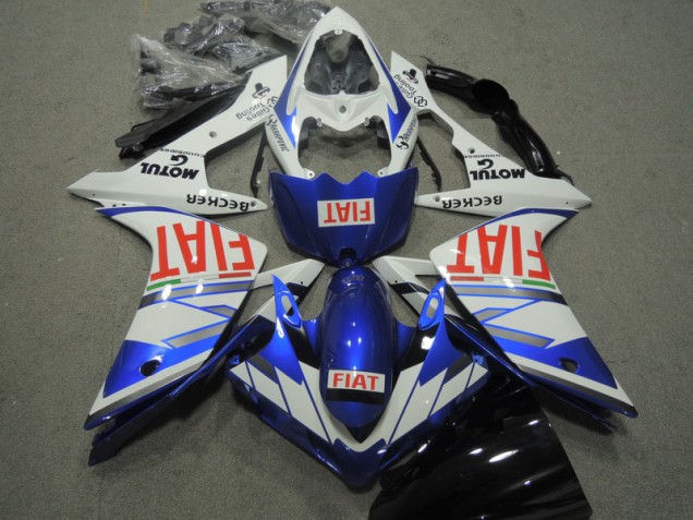 Carenado Moto R1 2007-2008 - Azul Blanco Rojo Fiat