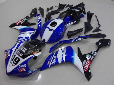 Carenado Moto R1 2007-2008 - Blanco Azul