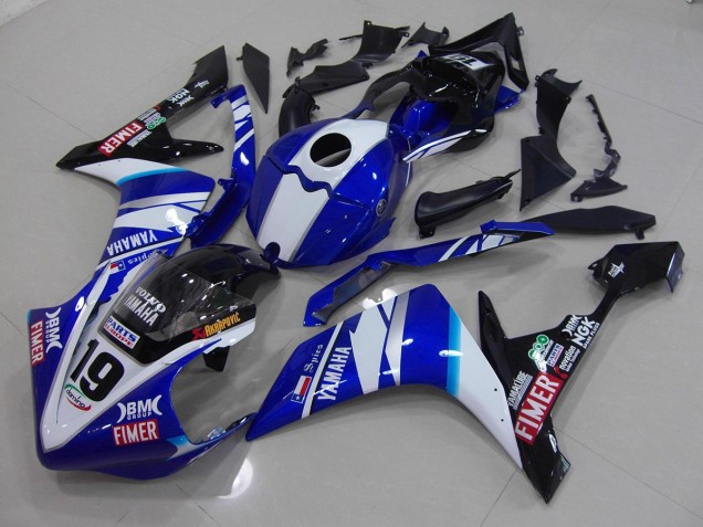 Carenado Moto R1 2007-2008 - Blanco Azul Carenado Moto R1 2007-2008 - Blanco Azul