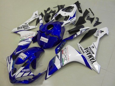Carenado Moto R1 2007-2008 - Blanco Azul Tri Colour