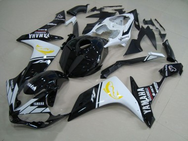 Carenado Moto R1 2007-2008 - Negro Blanco Dolphin