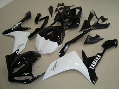 Carenado Moto R1 2007-2008 - Negro Blanco Oro
