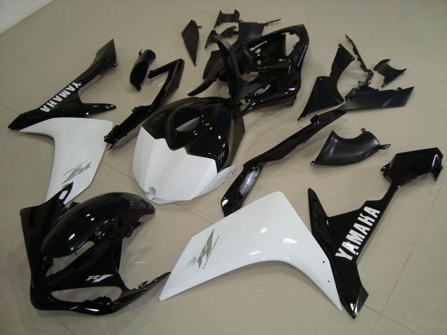 Carenado Moto R1 2007-2008 - Negro Blanco Oro