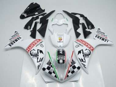 Carenado Moto R1 2009-2011 - Blanco Negro Abrath
