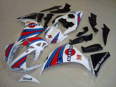 Carenado Moto R1 2009-2011 - Blanco Negro Martini