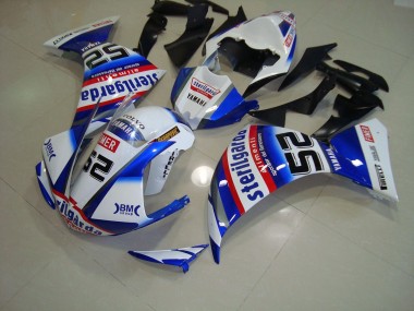 Carenado Moto R1 2009-2011 - Blanco Negro Sterilgarda
