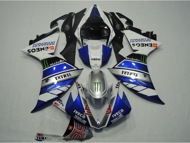 Carenado Moto R1 2012-2014 - Azul Blanco IVECO