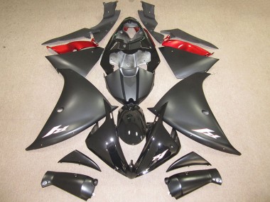 Carenado Moto R1 2012-2014 - Negro Blanco Calcomanía