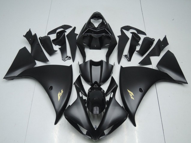 Carenado Moto R1 2012-2014 - Negro Mate Pegatinas