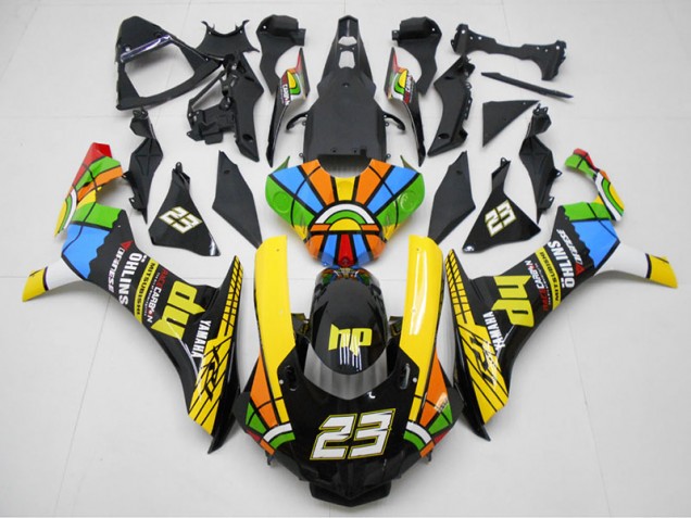 Carenado Moto R1 2015-2019 - Amarillo Negro 23 Carenado Moto R1 2015-2019 - Amarillo Negro 23