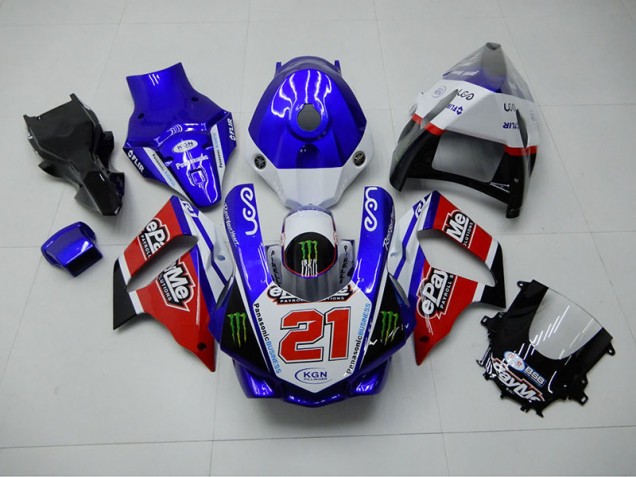 Carenado Moto R1 2015-2019 - Azul Rojo KGN 21
