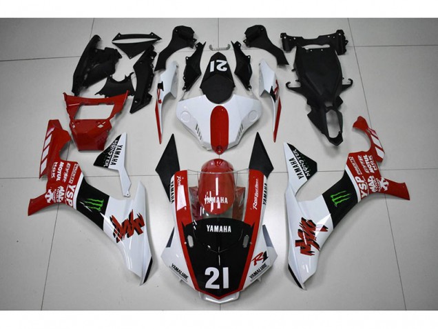 Carenado Moto R1 2015-2019 - Rojo Negro 21 Carenado Moto R1 2015-2019 - Rojo Negro 21