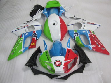 Carenado Moto R6 1998-2002 - Azul Rojo Fiat Kastinee