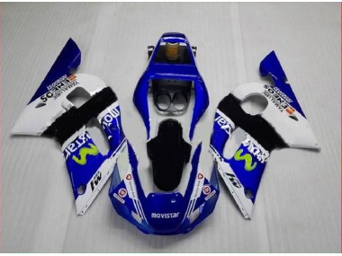 Carenado Moto R6 1998-2002 - Azul Verde Blanco