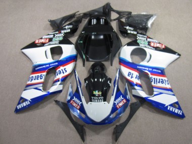 Carenado Moto R6 1998-2002 - BM FIMER VOLVO Azul Blanco Negro