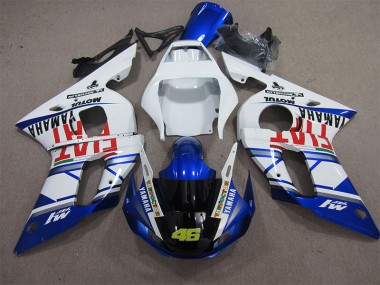 Carenado Moto R6 1998-2002 - Blanco Azul Fiat 46