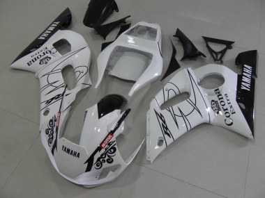 Carenado Moto R6 1998-2002 - Blanco Negro Corona