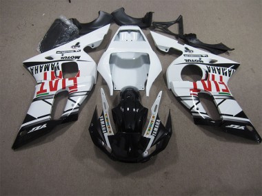 Carenado Moto R6 1998-2002 - Blanco Negro Fiat