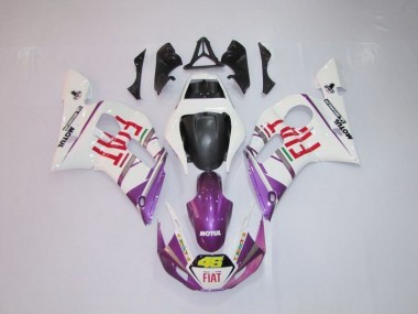Carenado Moto R6 1998-2002 - Blanco Púrpura Fiat 46