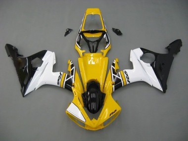 Carenado Moto R6 2003-2005 - Amarillo Blanco Negro