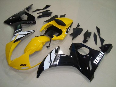 Carenado Moto R6 2003-2005 - Amarillo Negro