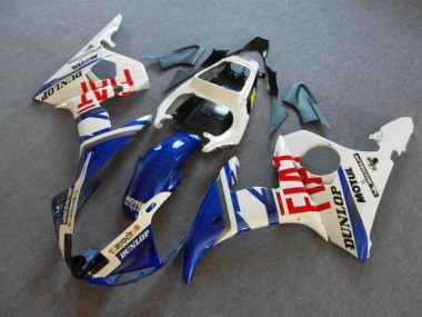 Carenado Moto R6 2003-2005 - Azul Blanco Fiat