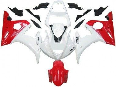 Carenado Moto R6 2003-2005 - Blanco Rojo